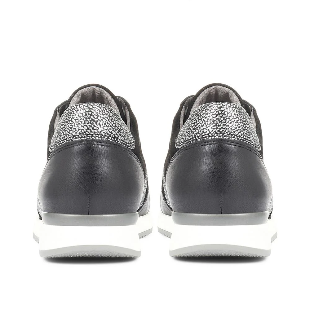 Britte Leather Trainers - SINO34525 / 320 743 - Black Multi - Image 3
