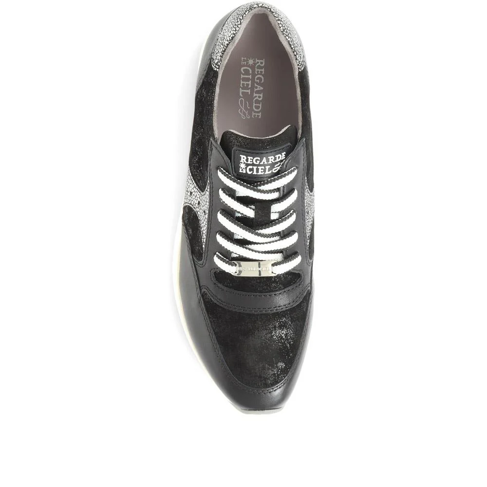 Britte Leather Trainers - SINO34525 / 320 743 - Black Multi - Image 4