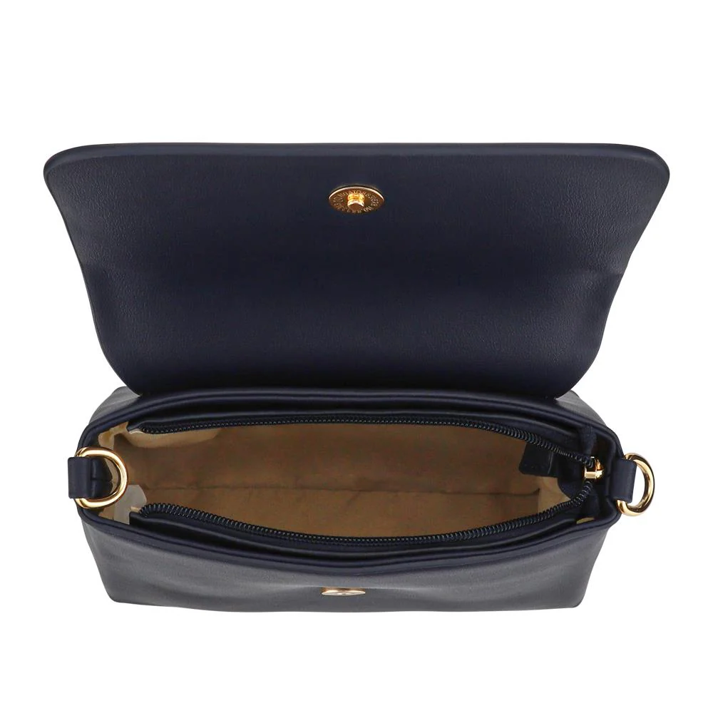 Buckle-Closure Handbag - BELHETIA41001 / 327 409 - Navy - Image 3