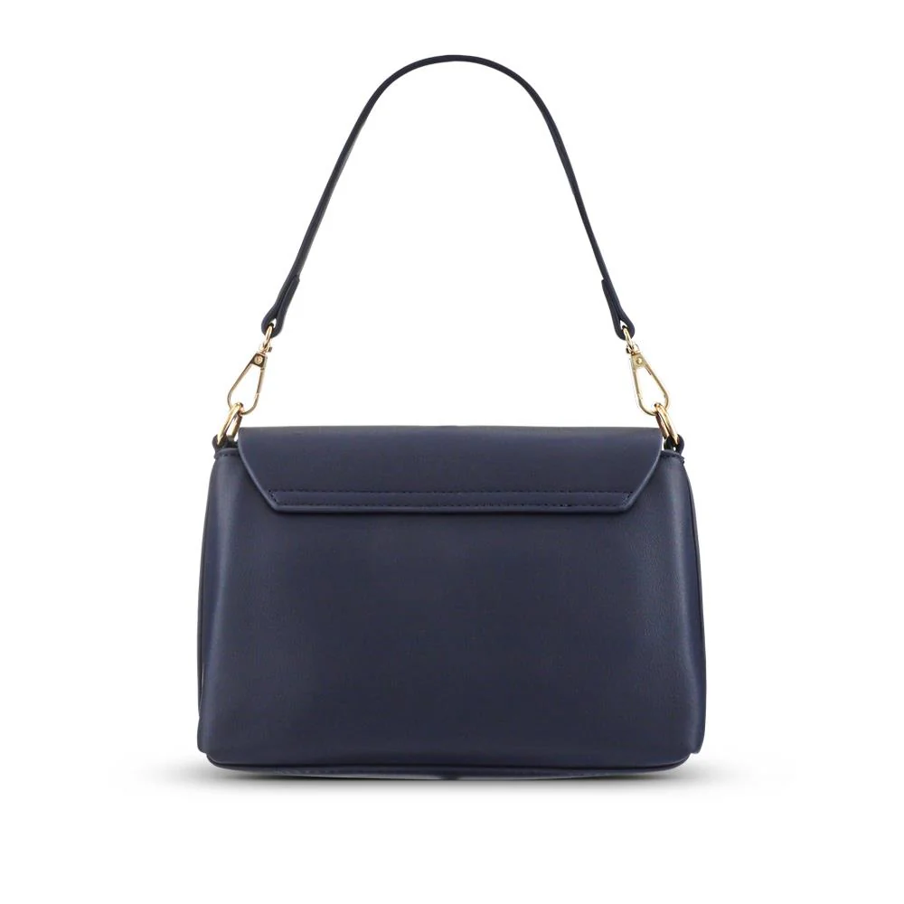 Buckle-Closure Handbag - BELHETIA41001 / 327 409 - Navy - Image 4