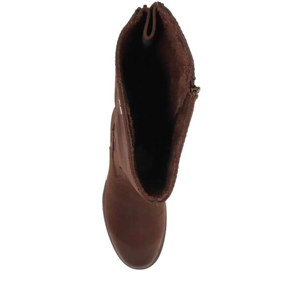 Buckle Detail Long Boots - RELIF40027 / 326 492 - Dark Brown - Image 5