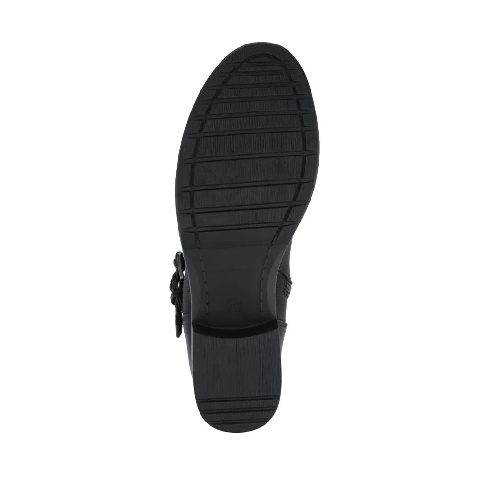 Buckle-Detailed Calf Length Boots - TELOO42003 / 328 283 - Black - Image 6