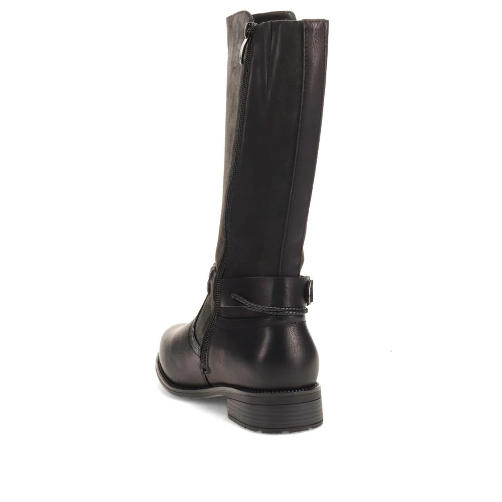 Buckle-Detailed Long Boots - TAMMIE / 326 598 - Black - Image 3