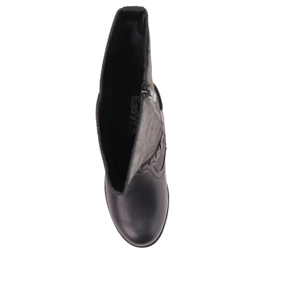 Buckle-Detailed Long Boots - TAMMIE / 326 598 - Black - Image 5
