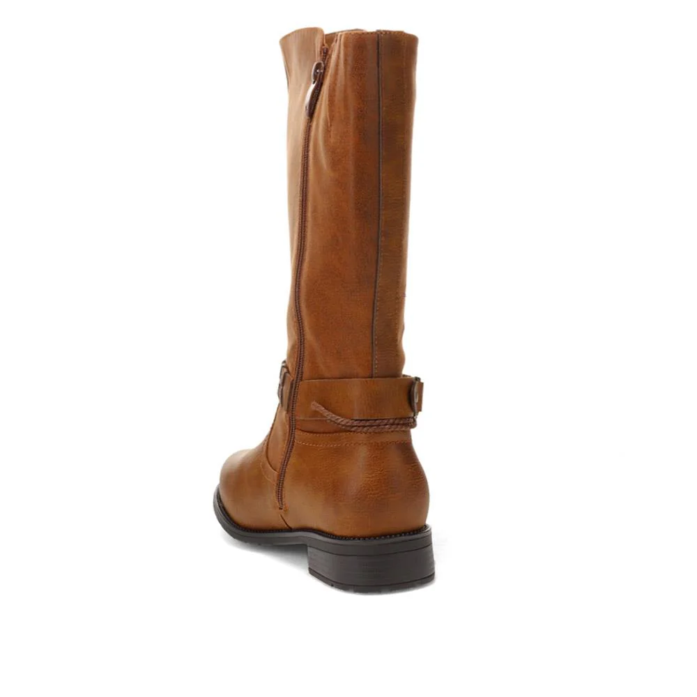 Buckle-Detailed Long Boots - TAMMIE / 326 598 - Tan - Image 3