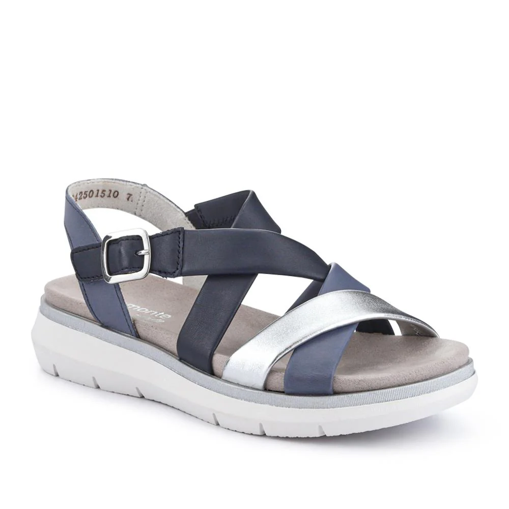 Buckle-Fastened Leather Sandals - DRS41509 / 327 088