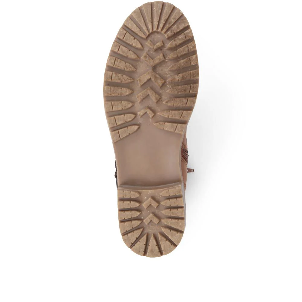 Buckle Mid Calf Boots - TELOO38009 / 324 493 - Tan - Image 4