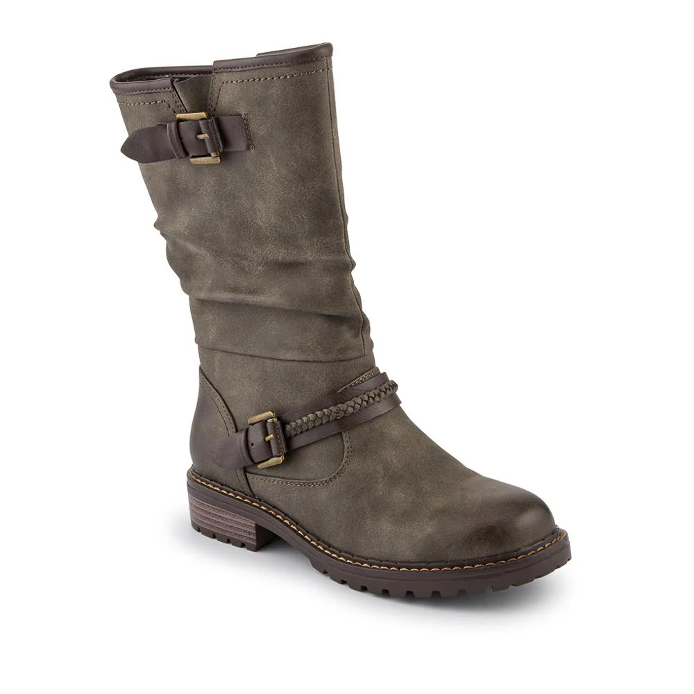 Buckle Mid Calf Boots - TELOO38009 / 324 493 - Image 2