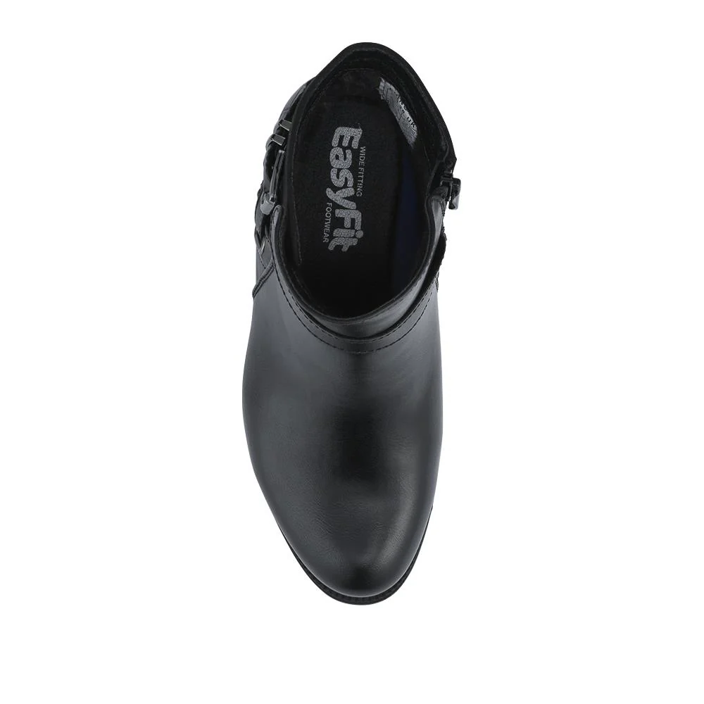 EasyFit Extra-Wide Buckled Ankle Boots - ANOCK / 326 749 - Black - Image 4