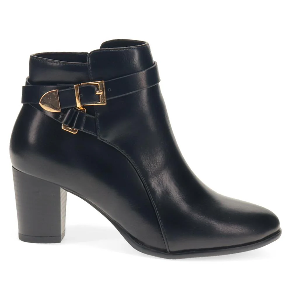 Buckled Ankle Boots - BELTREN40001 / 326 057 - Black - Image 2