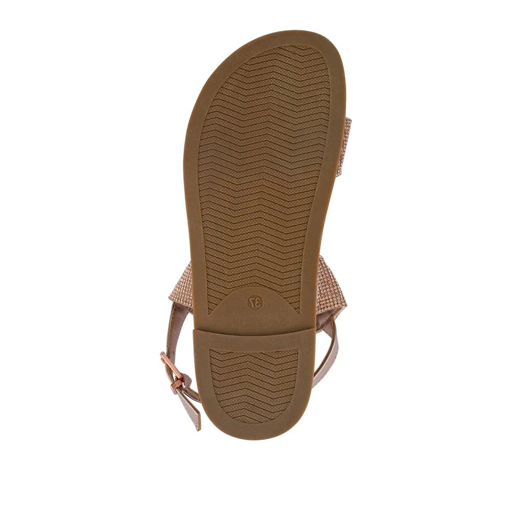 Buckled Slingback Sandals - PLAN41011 / 327 142 - Rose Gold - Image 6