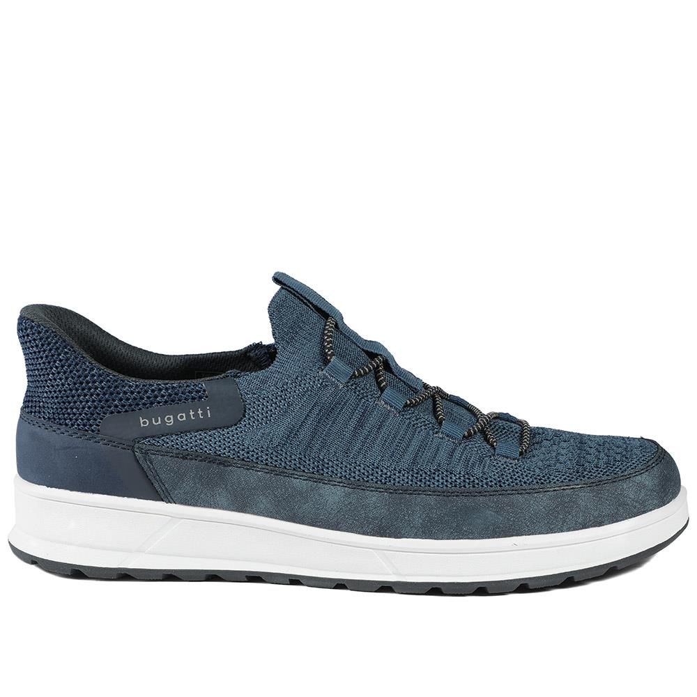 Bugatti Casual Fabric Slip On Shoes - BUG43503 / 328 749 - Blue - Image 3