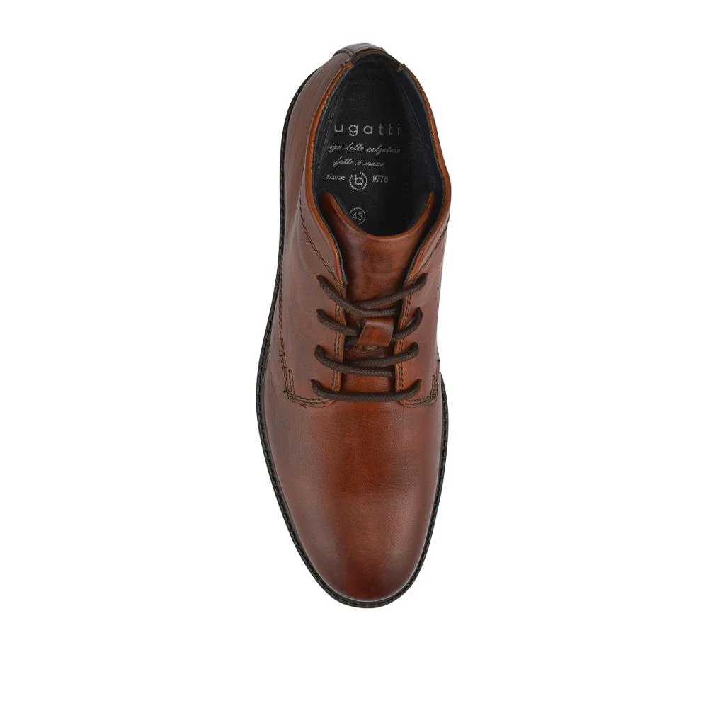 Bugatti Casual Lace-Up Leather Boots - BUG42505 / 327 675 - Cognac - Image 4