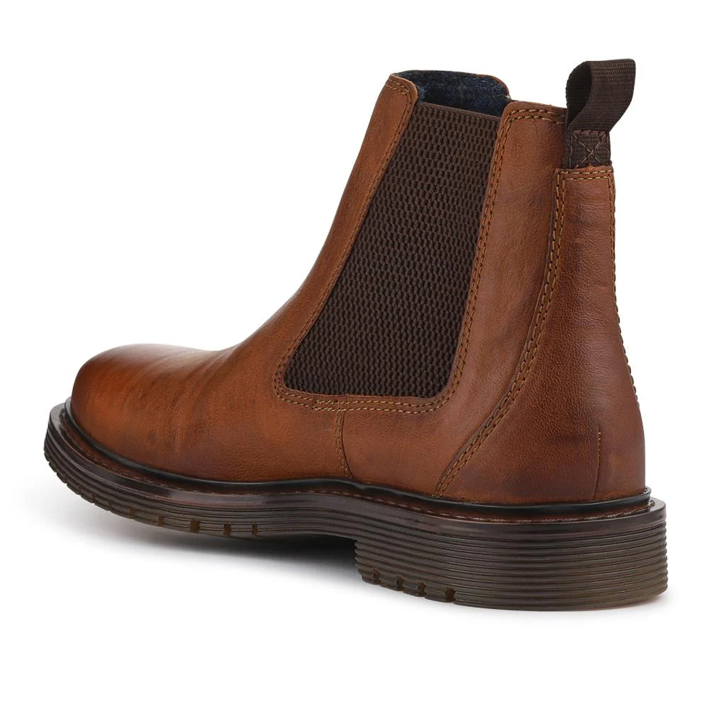 Bugatti Leather Chelsea Boots - BUG42507 / 327 677 - Brown - Image 3