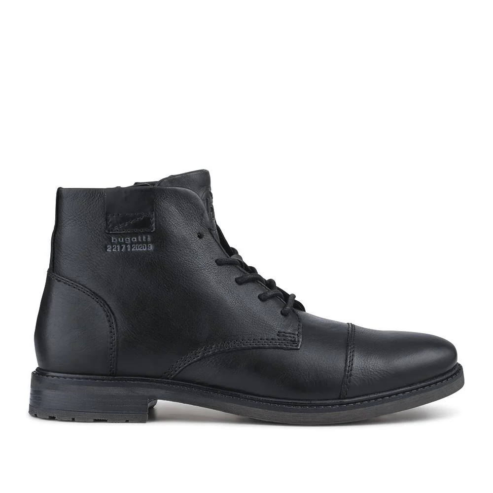 Bugatti Leather Lace-Up Boots - BUG42504 / 327 674 - Black - Image 2