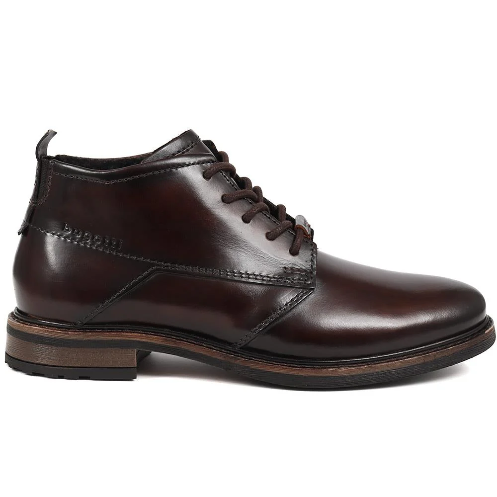 Bugatti Leather Lace Up Shoes - BUG38516 / 324 450 - Dark Brown - Image 2