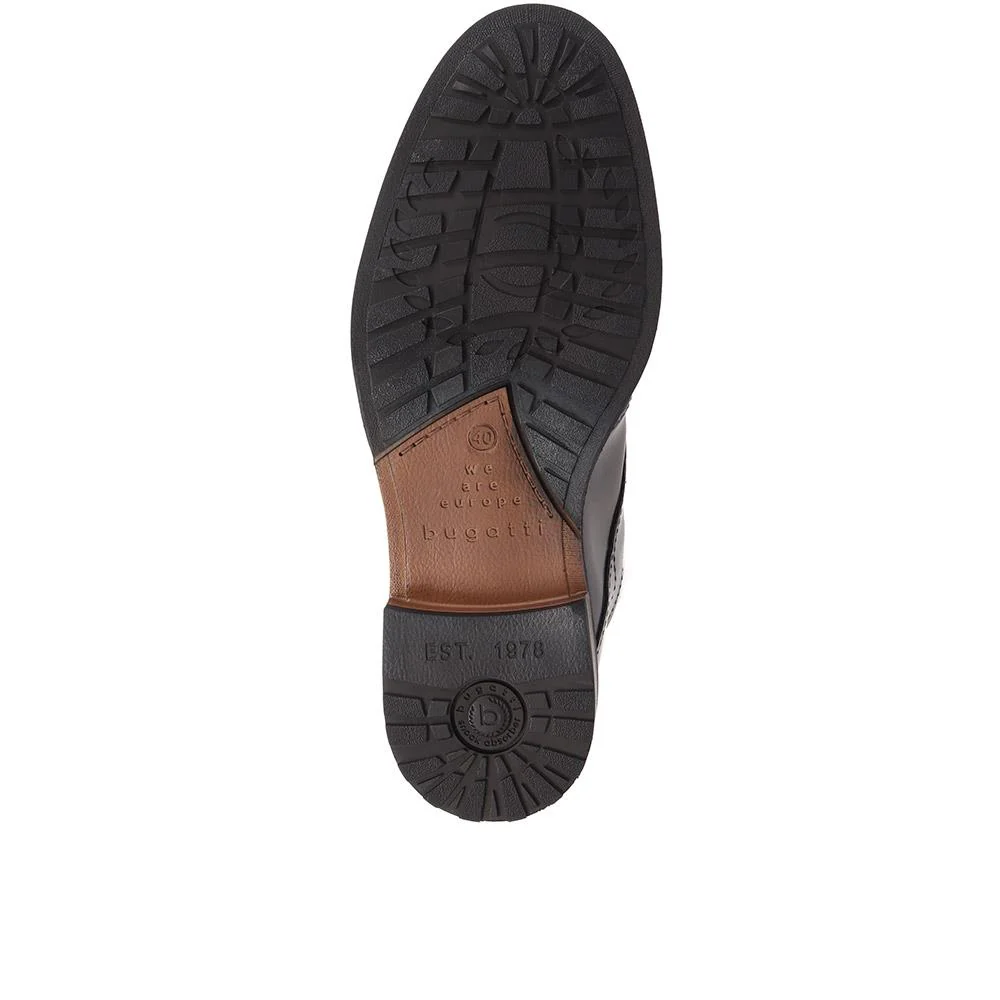 Bugatti Leather Lace Up Shoes - BUG38516 / 324 450 - Dark Brown - Image 4