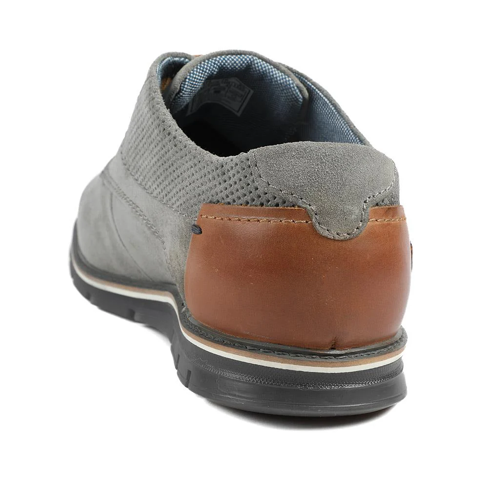 Bugatti Leather Lace Up Shoes - BUG43513 / 329 256 - Grey - Image 4