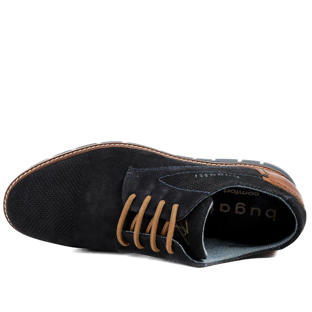 Bugatti Leather Lace Up Shoes - BUG43513 / 329 256 - Navy - Image 5
