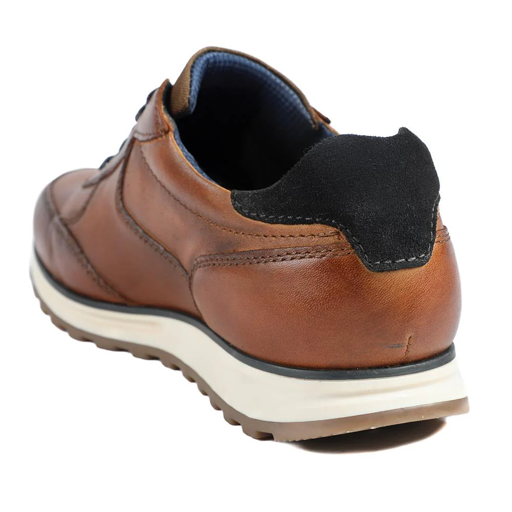 Bugatti Leather Lace Up Trainers - BUG43511 / 328 753 - Cognac - Image 4