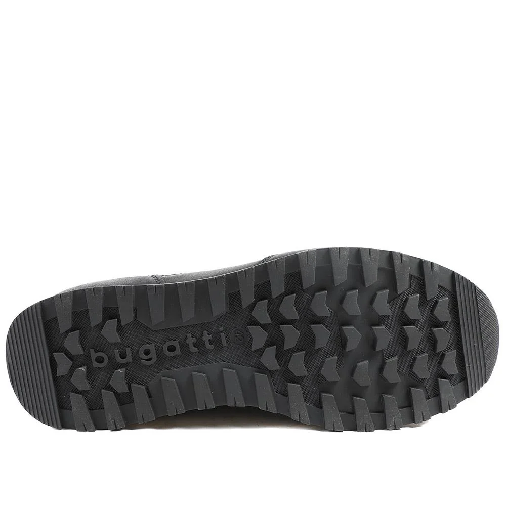 Bugatti Leather Lace Up Trainers - BUG43511 / 328 753 - Navy - Image 6