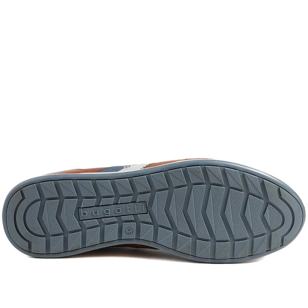 Bugatti Leather Lace Up Trainers - BUG43515 / 329 257 - Cognac - Image 6