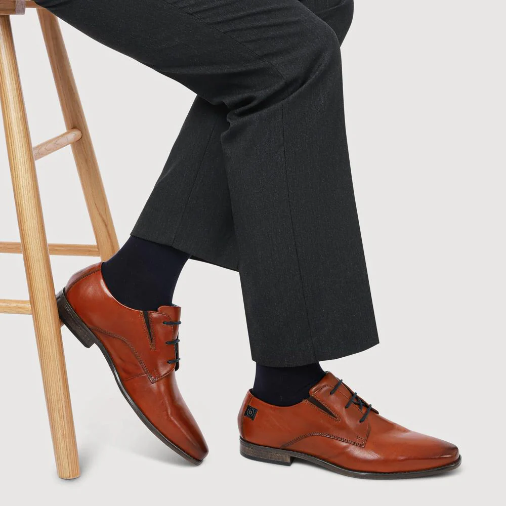Bugatti Smart Leather Elasticated Shoes - BUG42500 / 327 670 - Cognac - Image 5