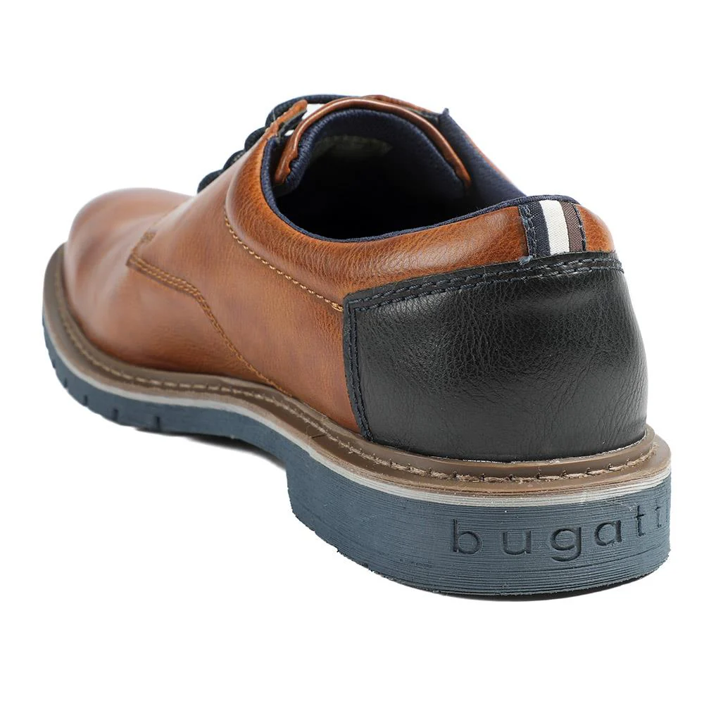 Bugatti Smart Leather Lace Up Shoes - BUG43512 / 328 754 - Tan - Image 4