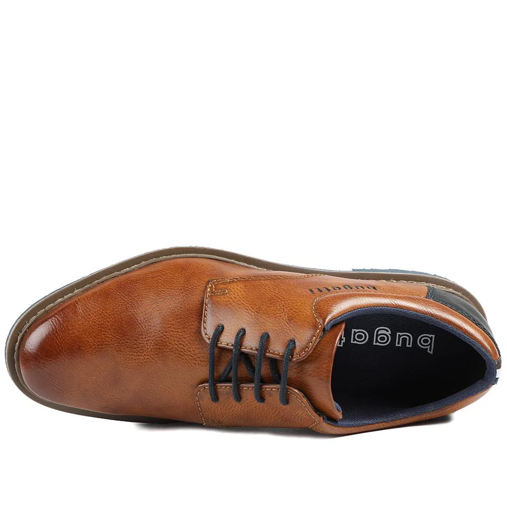 Bugatti Smart Leather Lace Up Shoes - BUG43512 / 328 754 - Tan - Image 5