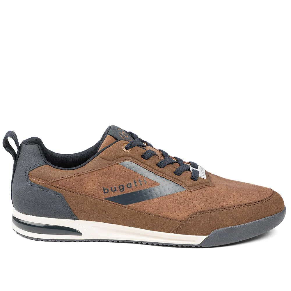 Bugatti Trevor Leather Lace Up Trainers - BUG43514 / 329 255 - Tan - Image 2