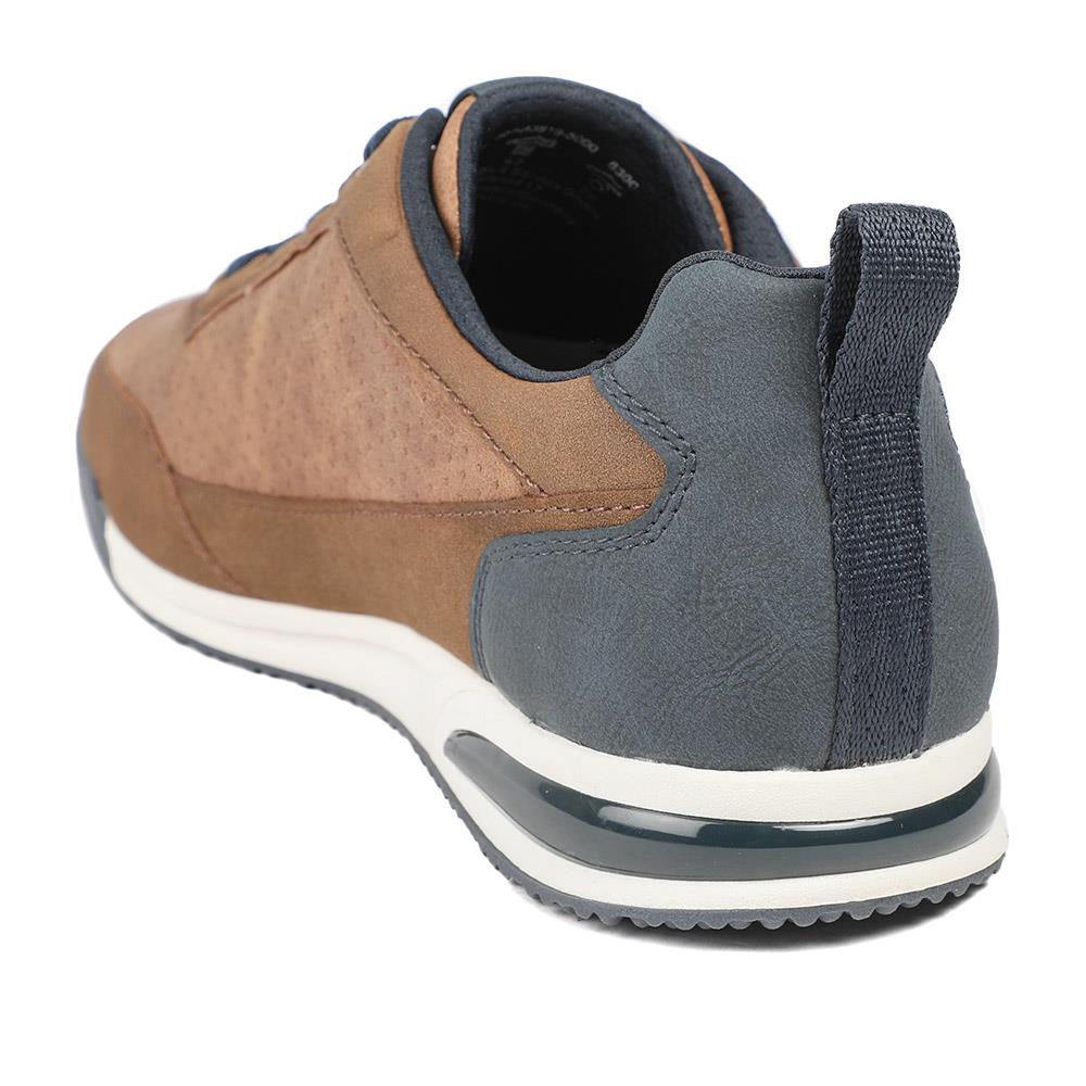 Bugatti Trevor Leather Lace Up Trainers - BUG43514 / 329 255 - Tan - Image 3