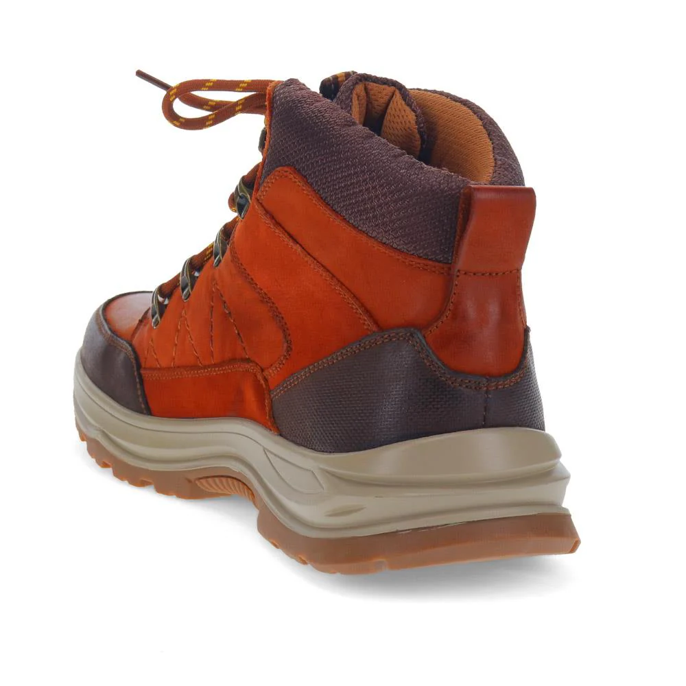 Bungee-Lace Leather Walking Boots - AATRA40006 / 326 863 - Tan - Image 3