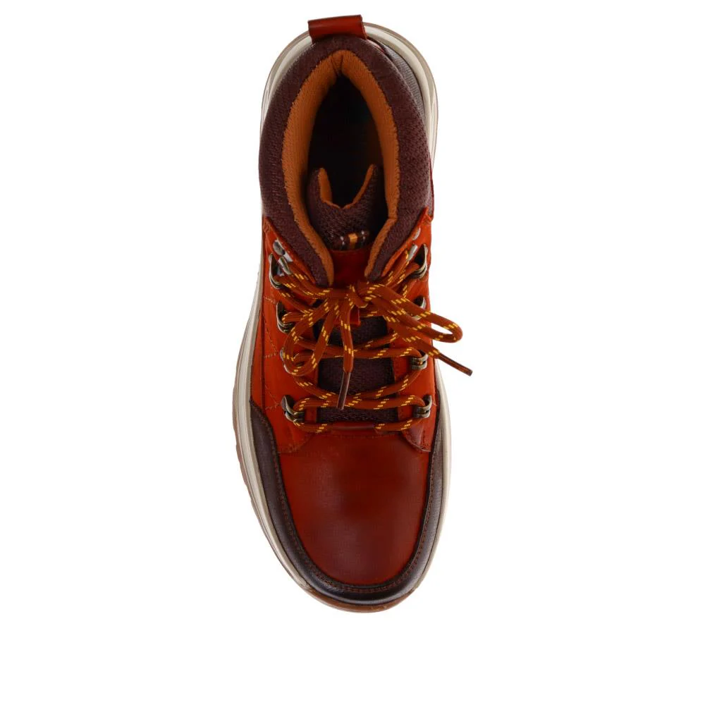 Bungee-Lace Leather Walking Boots - AATRA40006 / 326 863 - Tan - Image 4