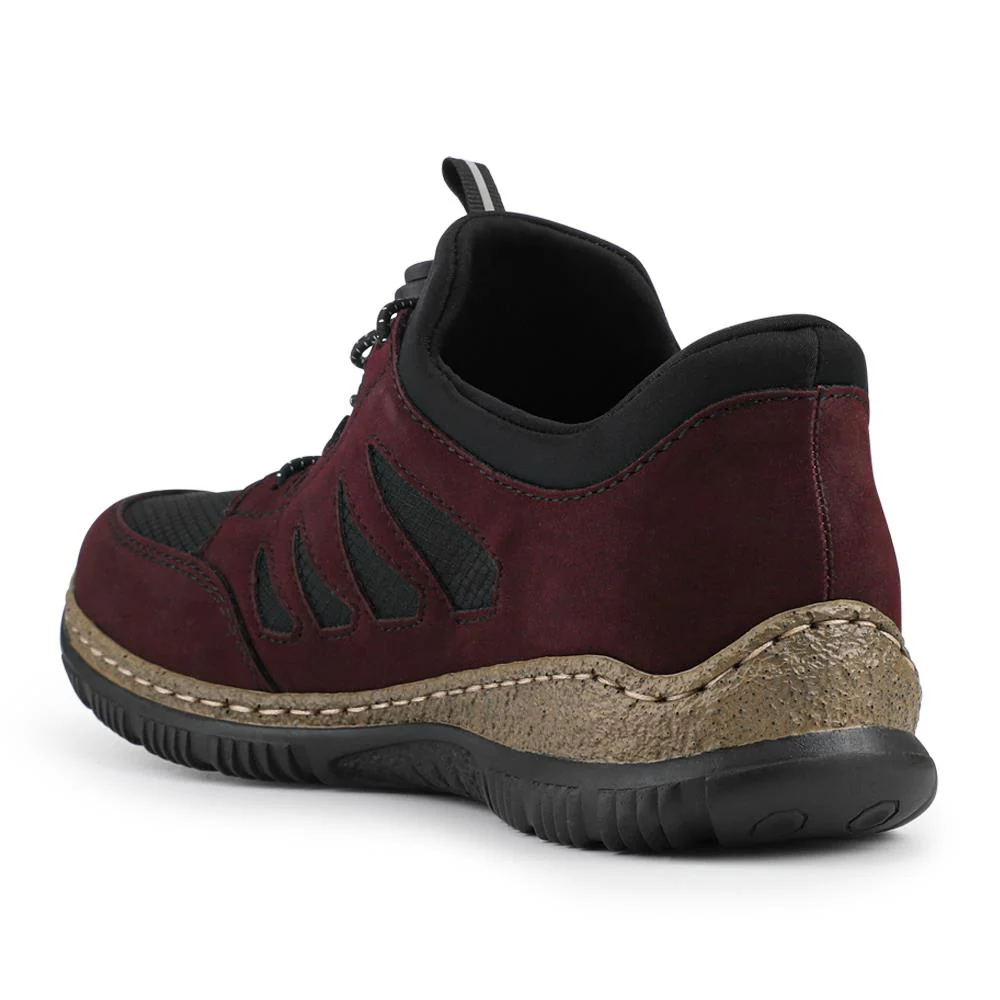 Bungee Lace Slip On Trainers - RKR42512 / 327 798 - Burgundy - Image 3