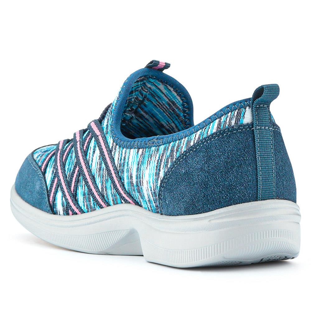 Extra-Wide Bungee Lace Trainers - BIYANKA / 325 098 - Denim - Image 3