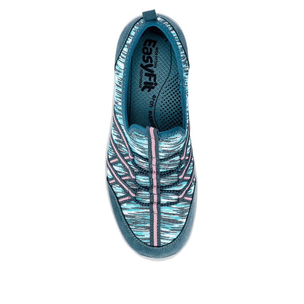 Extra-Wide Bungee Lace Trainers - BIYANKA / 325 098 - Denim - Image 4