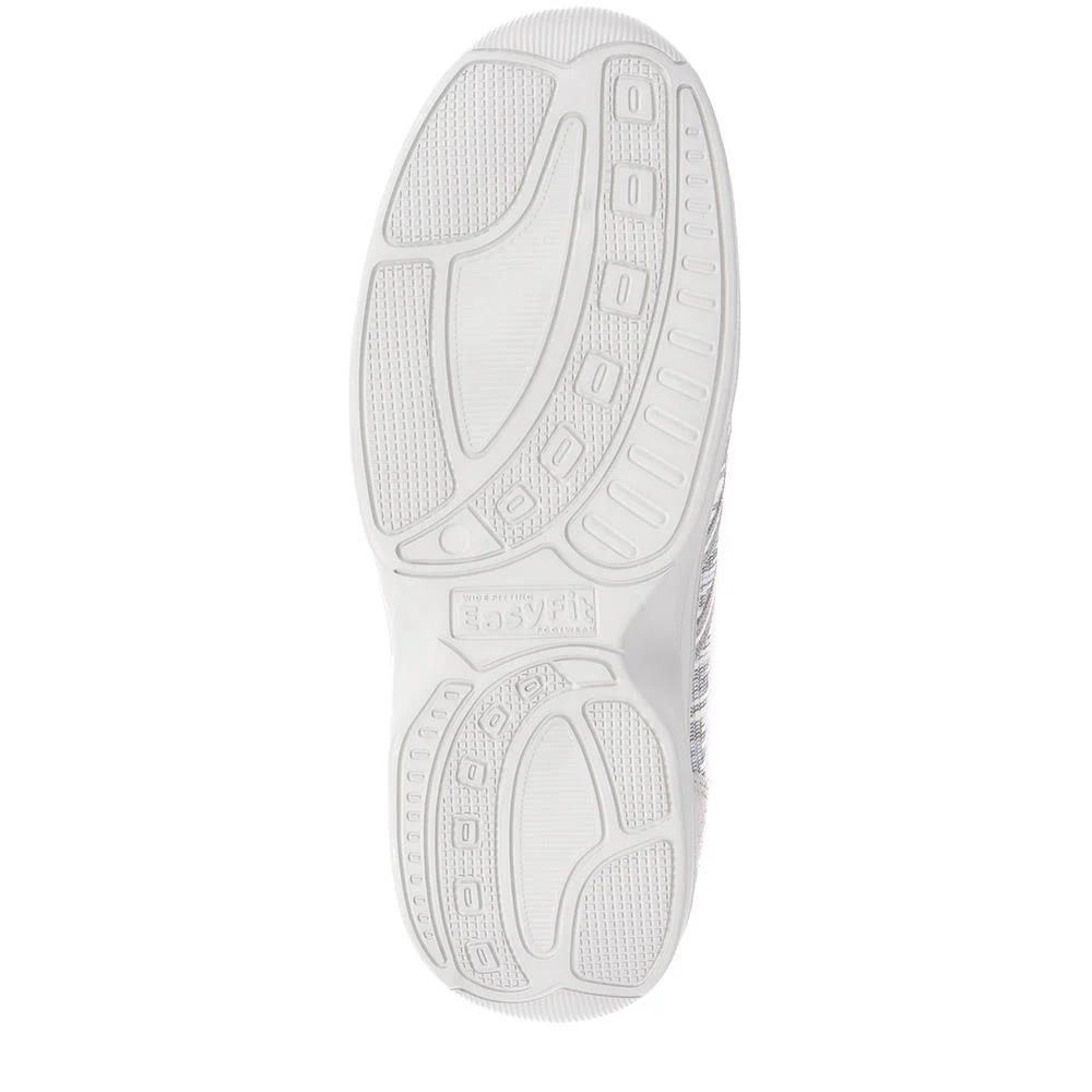 Extra-Wide Bungee Lace Trainers - BIYANKA / 325 098 - Light Grey - Image 4