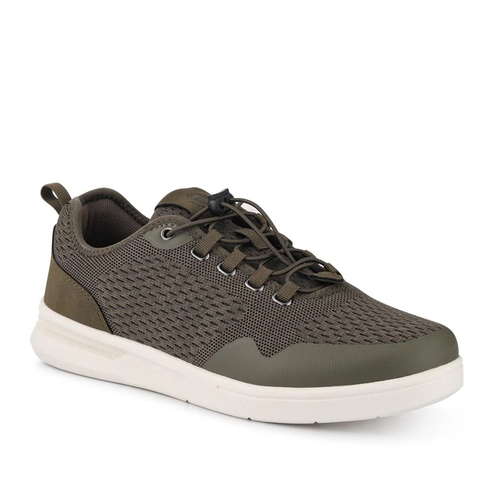 Bungee-Laced Memory Foam Shoes - BOJIE41027 / 327 404 - Khaki
