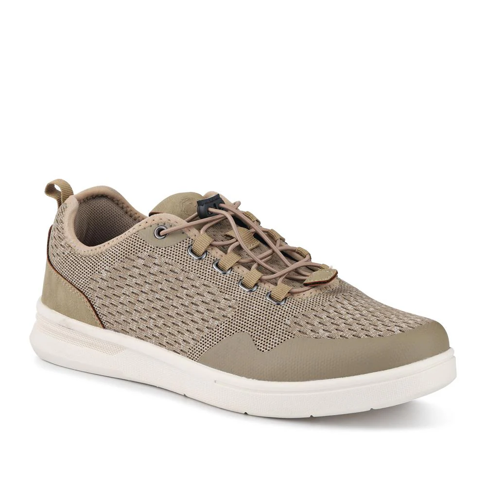 Bungee-Laced Memory Foam Shoes - BOJIE41027 / 327 404 - Taupe