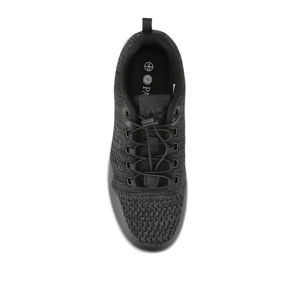 Bungee-Laced Memory Foam Shoes - BOJIE41027 / 327 404 - Black - Image 5