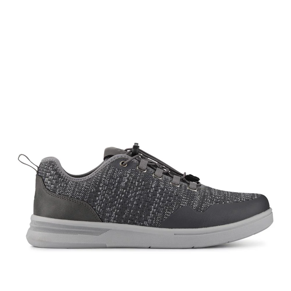 Bungee-Laced Memory Foam Shoes - BOJIE41027 / 327 404 - Grey - Image 3
