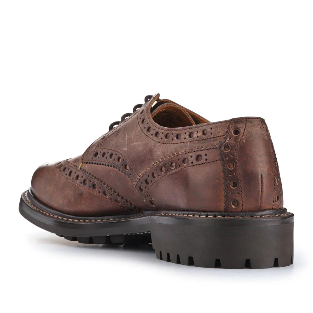 Bushwick Goodyear Welted Leather Brogues - BUSHWICK / 319 886 - Dark Brown - Image 6