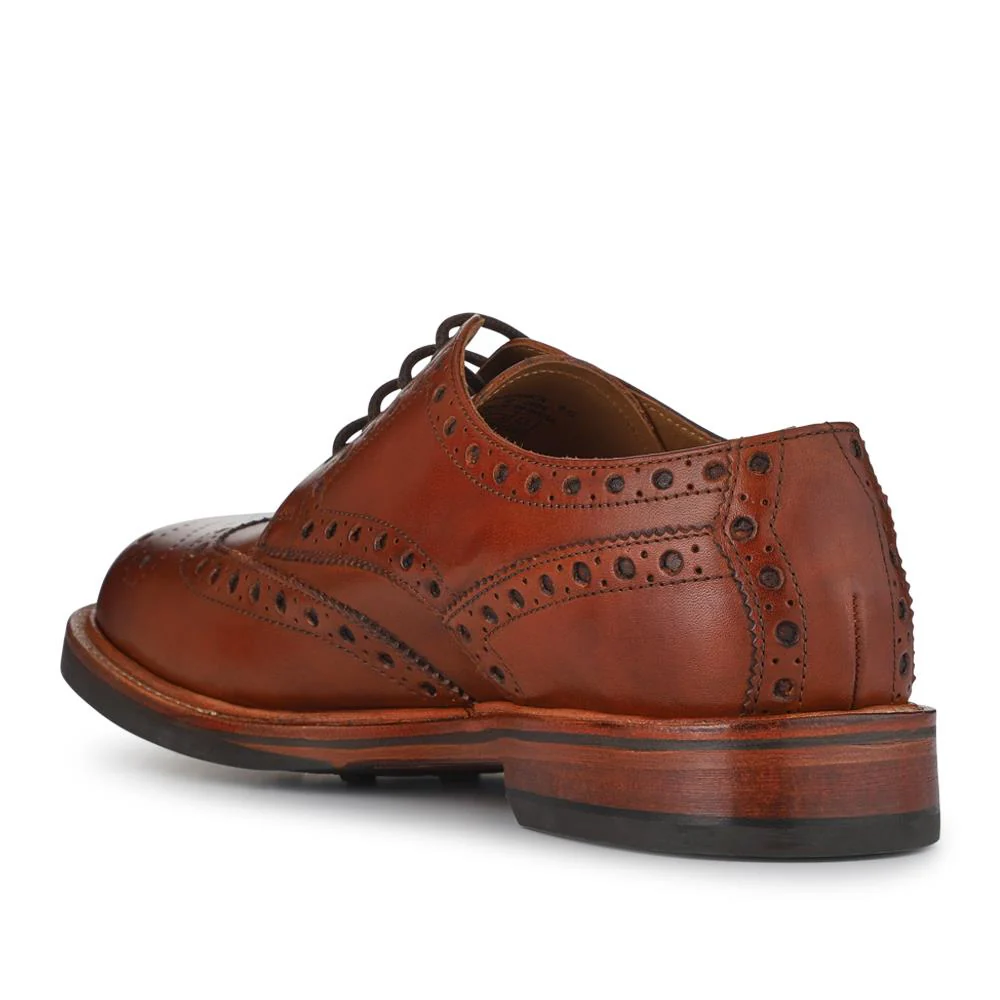 Bushwick1 Buffalo Leather Brogues - BUSHWICK1 / null - Cognac - Image 3
