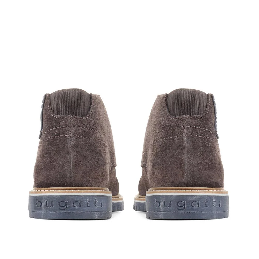 Caj Leather Chukka Boots - BUG36504 / 322 879 - Dark Grey - Image 3