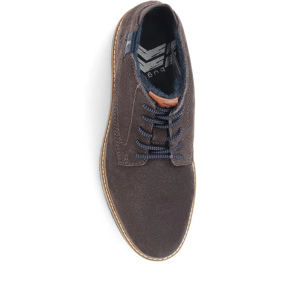 Caj Leather Chukka Boots - BUG36504 / 322 879 - Dark Grey - Image 4
