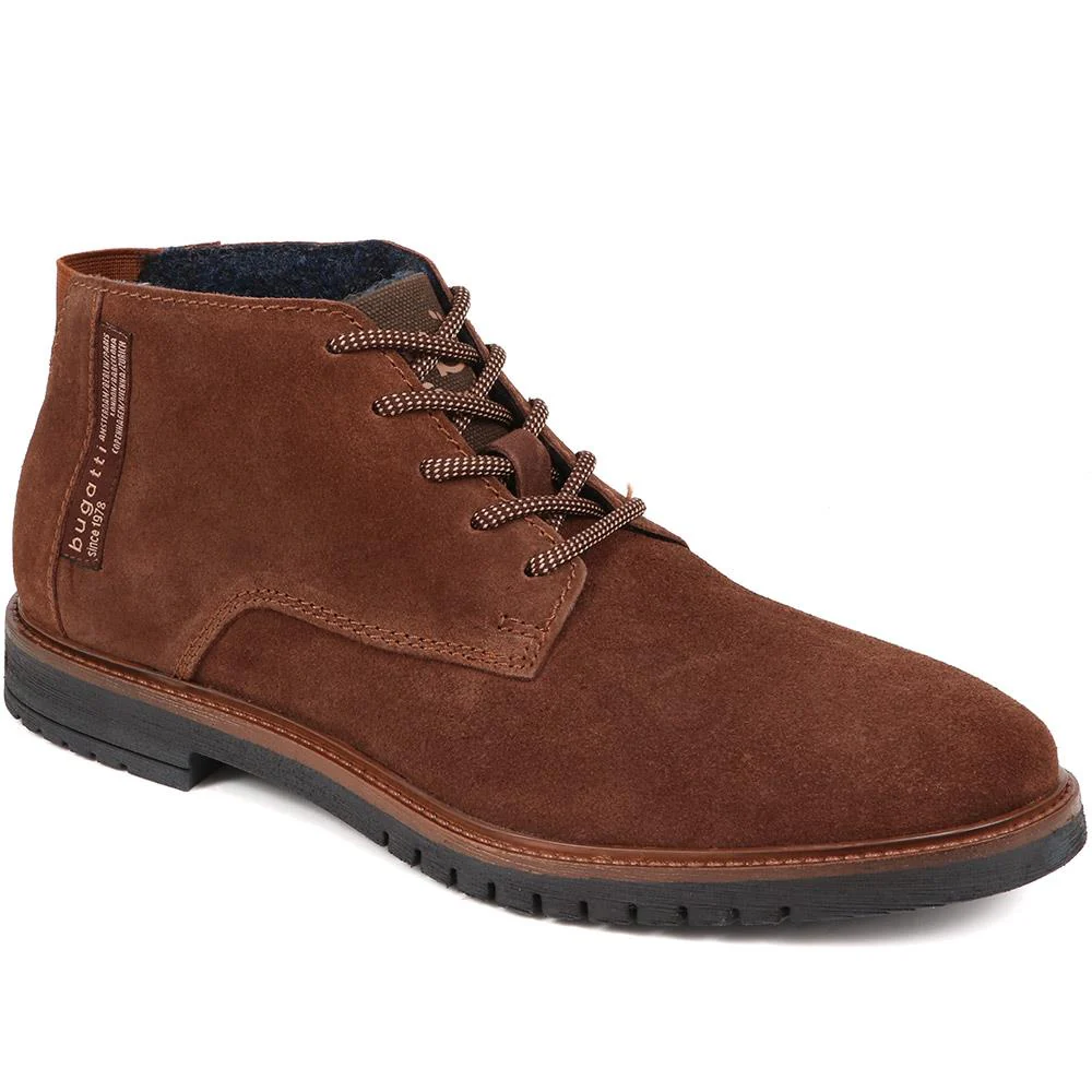 Caj Leather Chukka Boots - BUG38505 / 324 038 - Dark Brown Suede