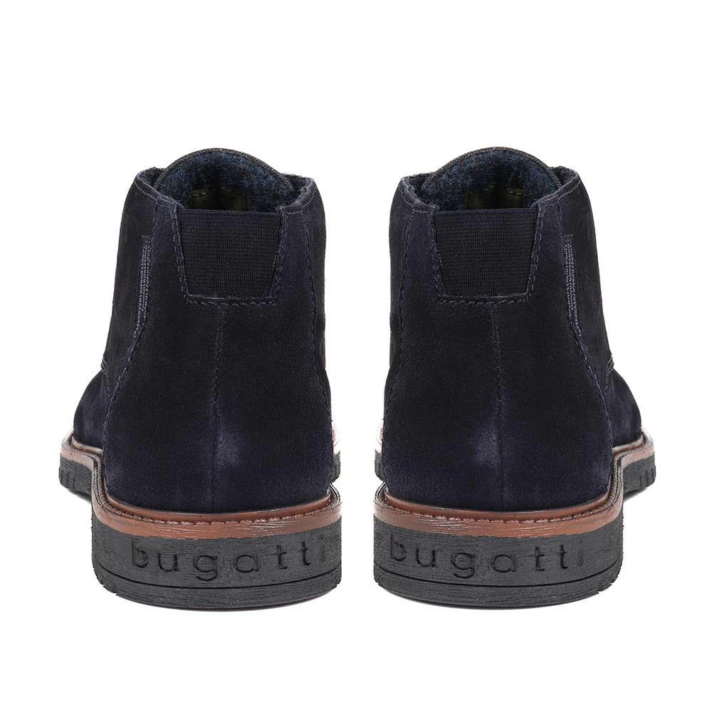 Caj Leather Chukka Boots - BUG38505 / 324 038 - Navy Suede - Image 3