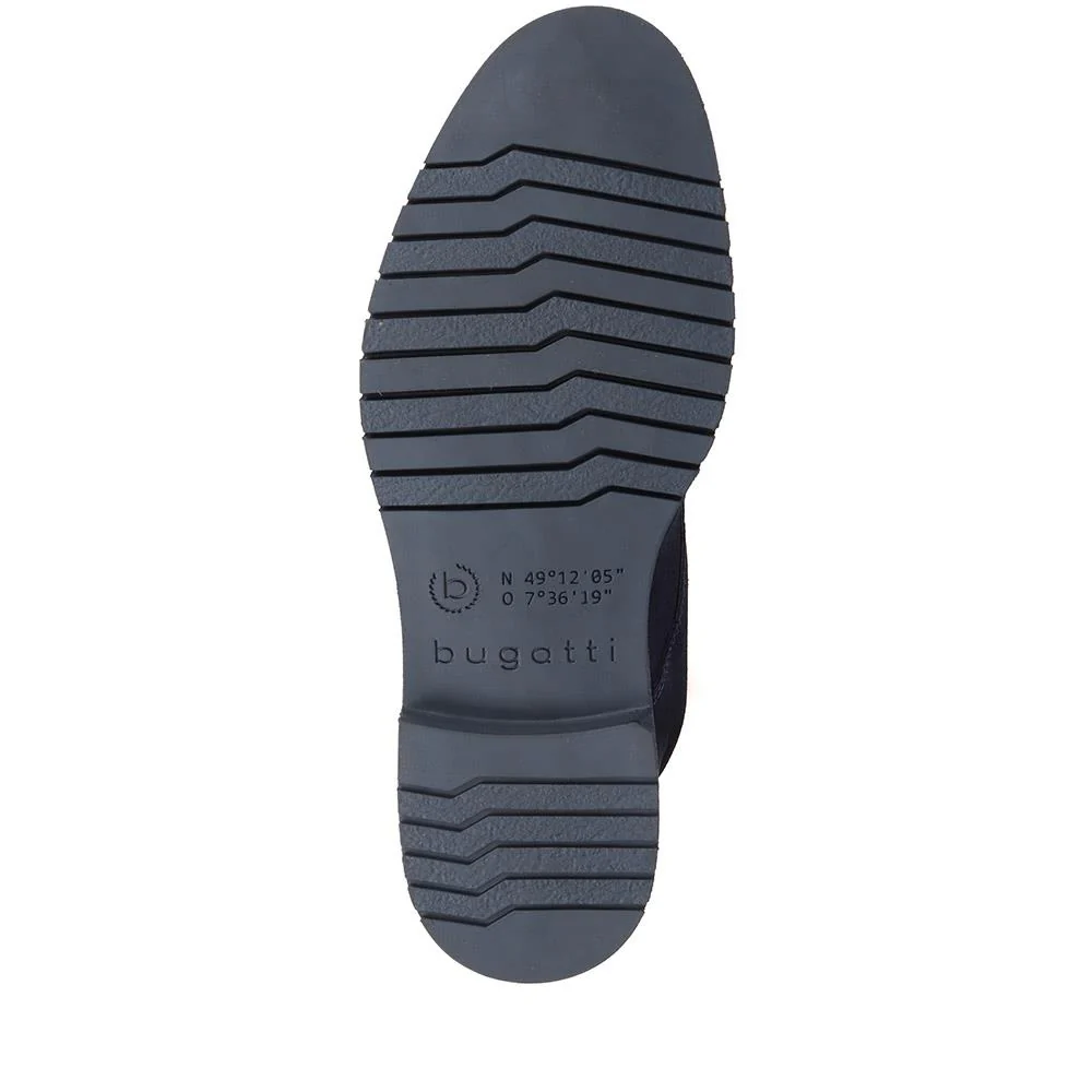 Caj Leather Chukka Boots - BUG38505 / 324 038 - Navy Suede - Image 4