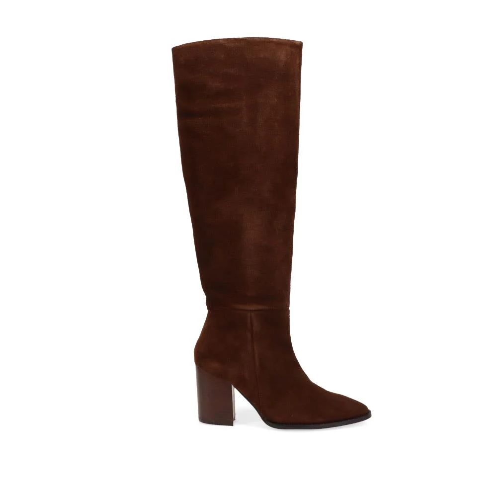Caliana Suede Long Boots - CALIANA / 325 657 - Dark Brown - Image 2
