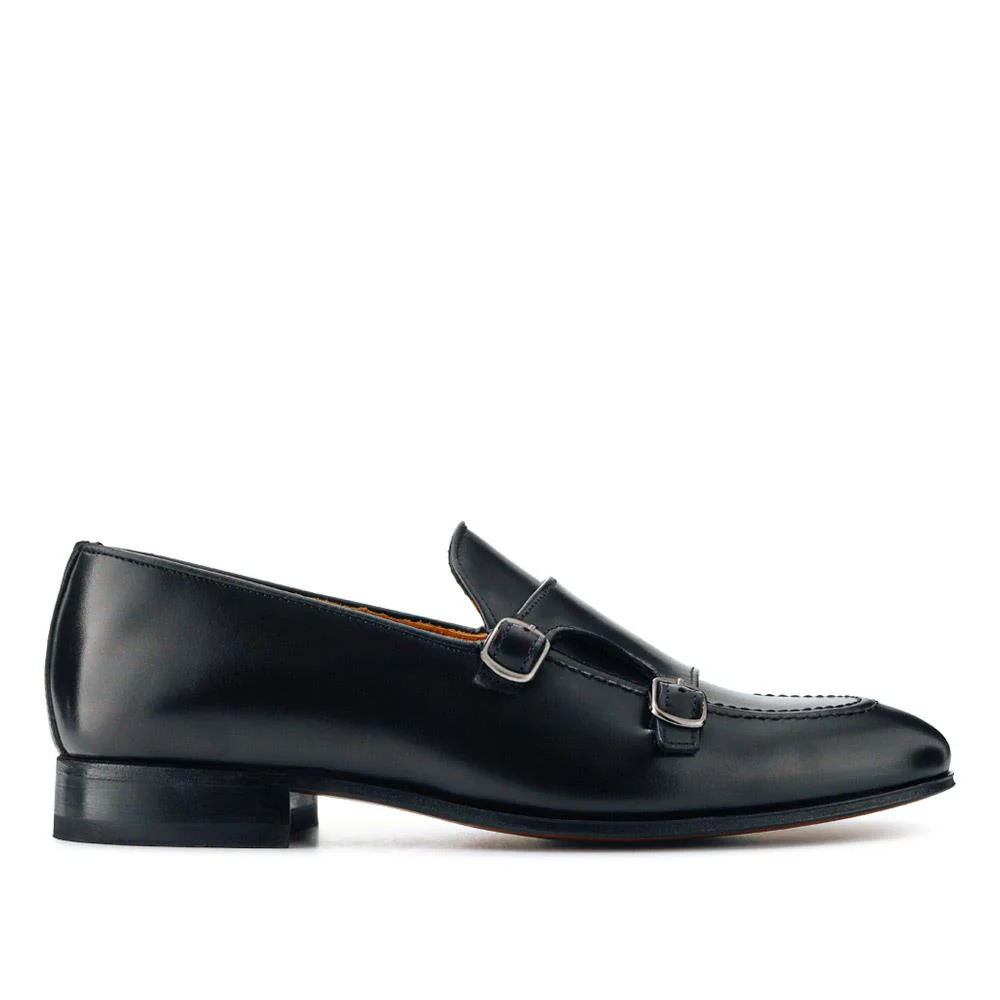 Callington Smart Leather Buckle Shoes - CALLINGTON / 327 355 - Black - Image 2